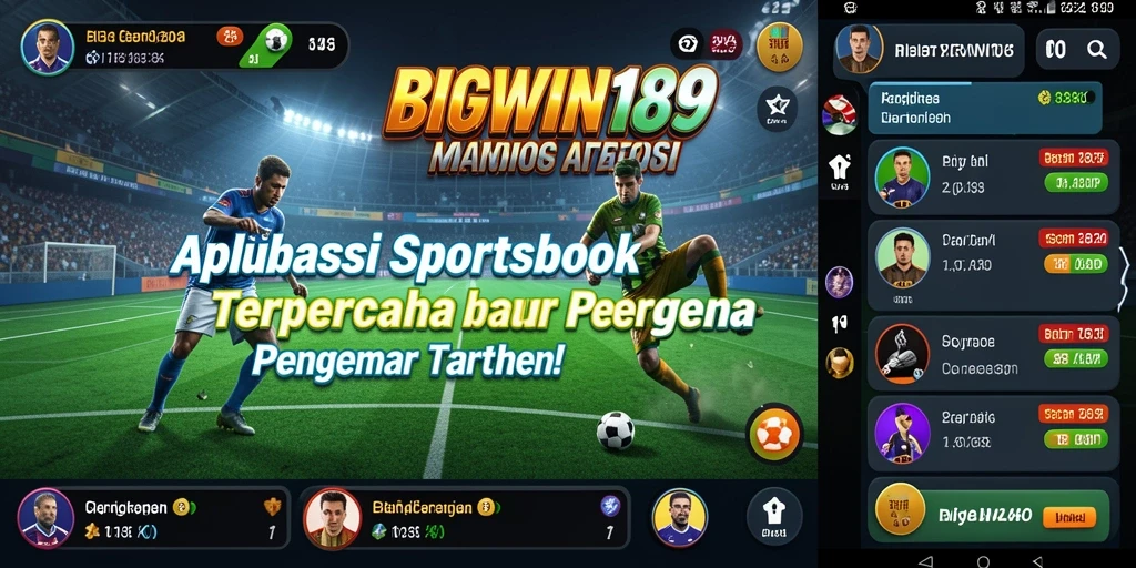 Tampilan utama gameplay Sportsbook di BIGWIN189 yang menarik.
