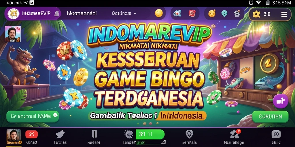 Tampilan menarik dari gameplay bingo di INDOMAREVIP.
