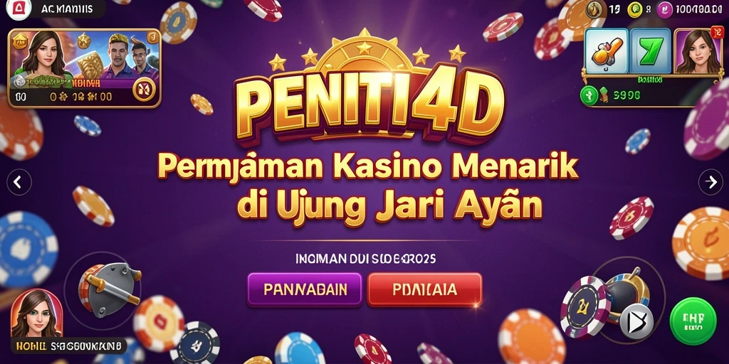 Screenshot utama PENITI4D menunjukkan aksi seru dalam game Kasino.