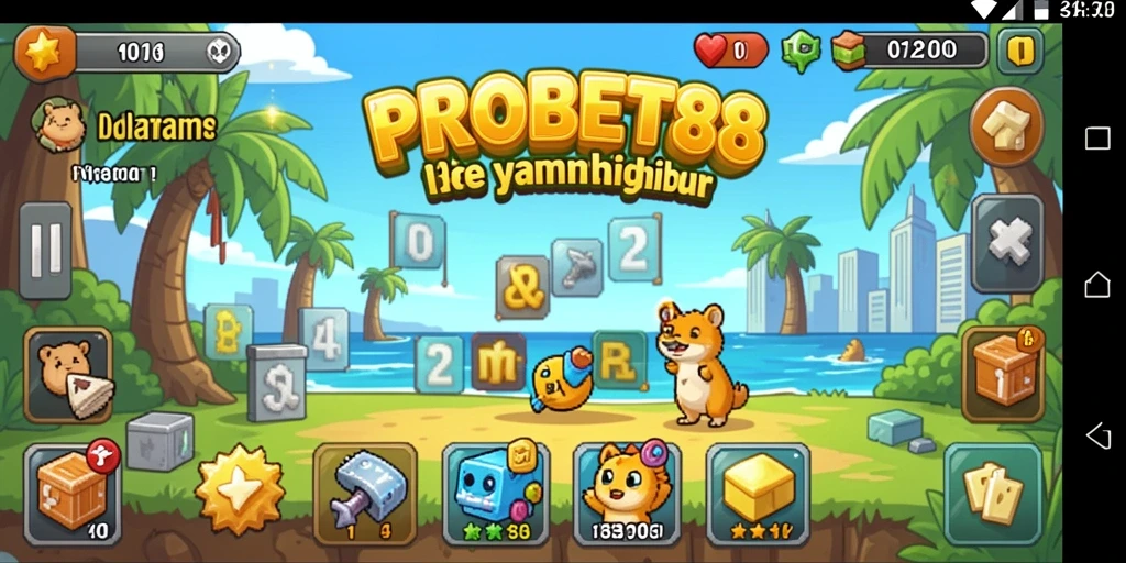 Tangkapan layar menunjukkan gameplay PROBET88 yang sederhana dan menarik.